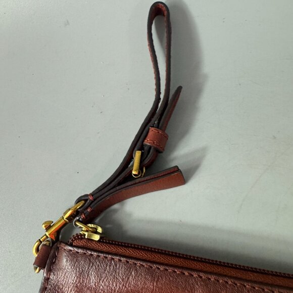 Frye Brown Leather Wristlet - Picture 8 of 15